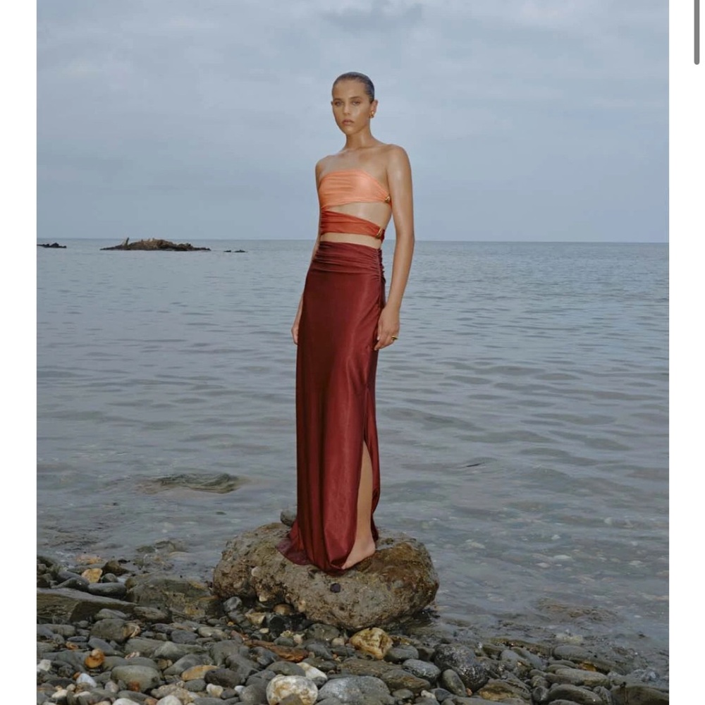 Baobab Isla Maxi Dress in Tangelo